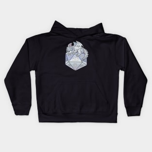 Dice White Dragon Kids Hoodie